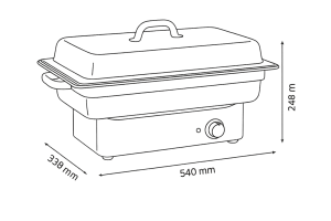 Chafingová nádoba/ohřívač